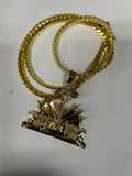 Haiti Flag Emblem Necklace